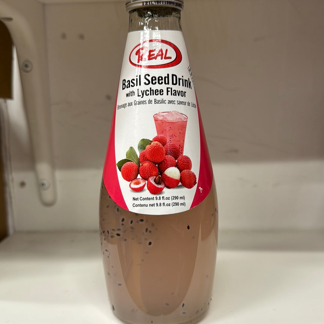 Boisson aux graines de basilic (saveur litchi) 290mL