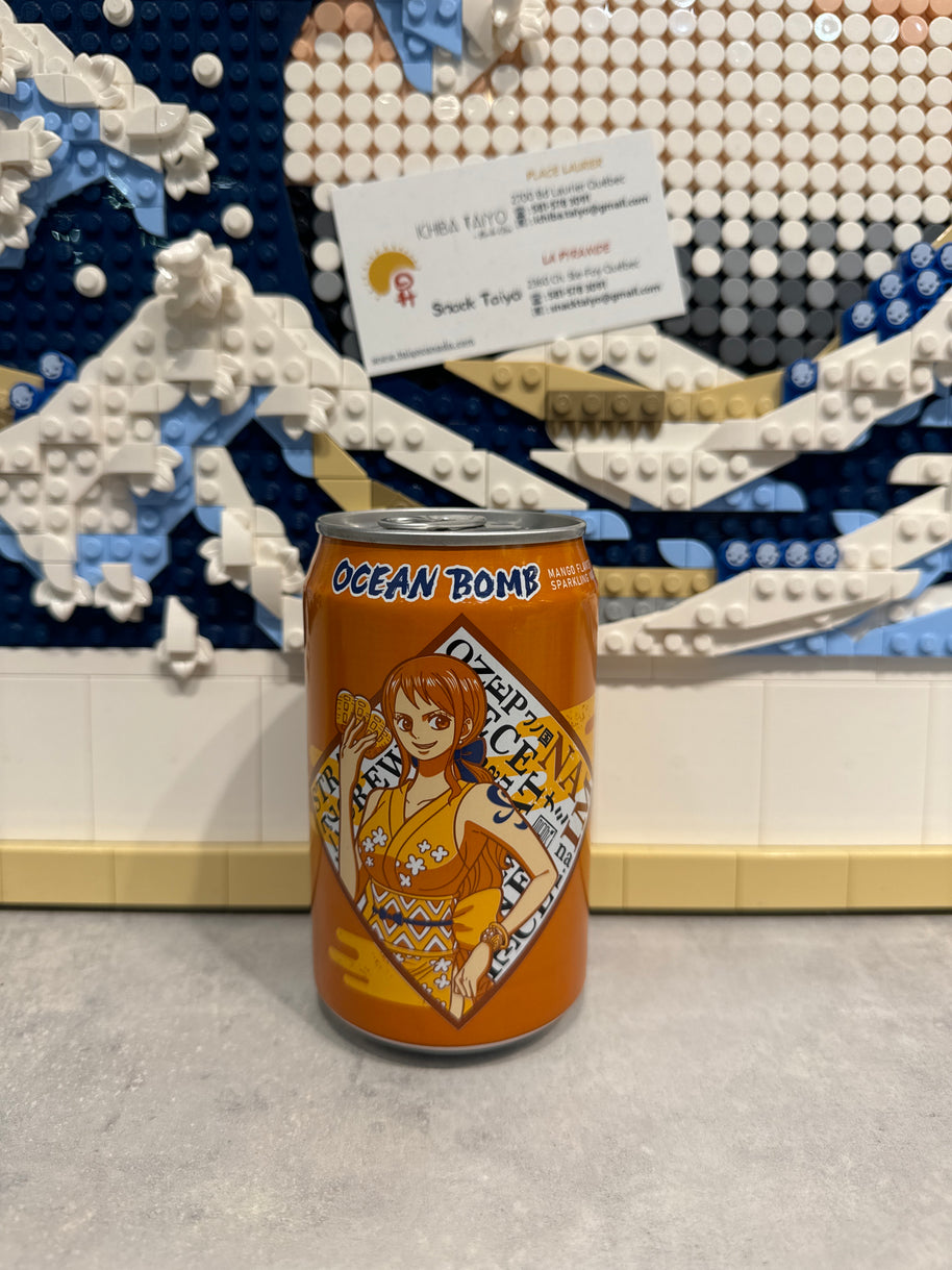 One Piece OCEAN BOMB (saveur mangue) 芒果味气泡水330mL