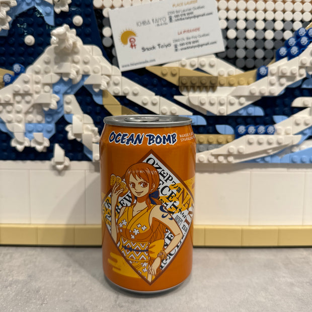 One Piece OCEAN BOMB (saveur mangue) 芒果味气泡水330mL