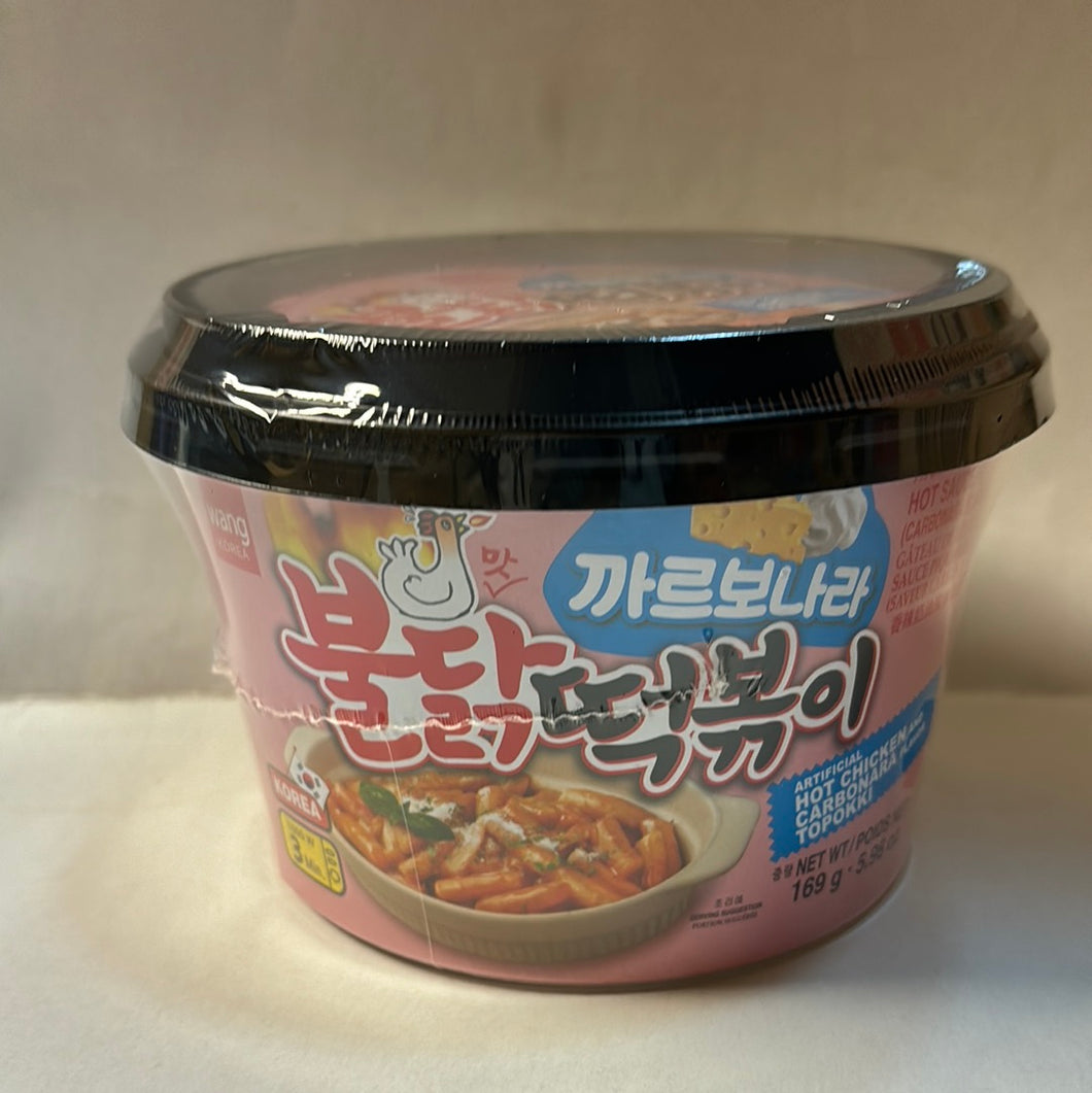 Hot Chicken Topokki Carbonara WANG 韩国年糕 169g
