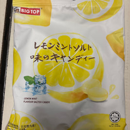Bonbon salé saveur menthe citron