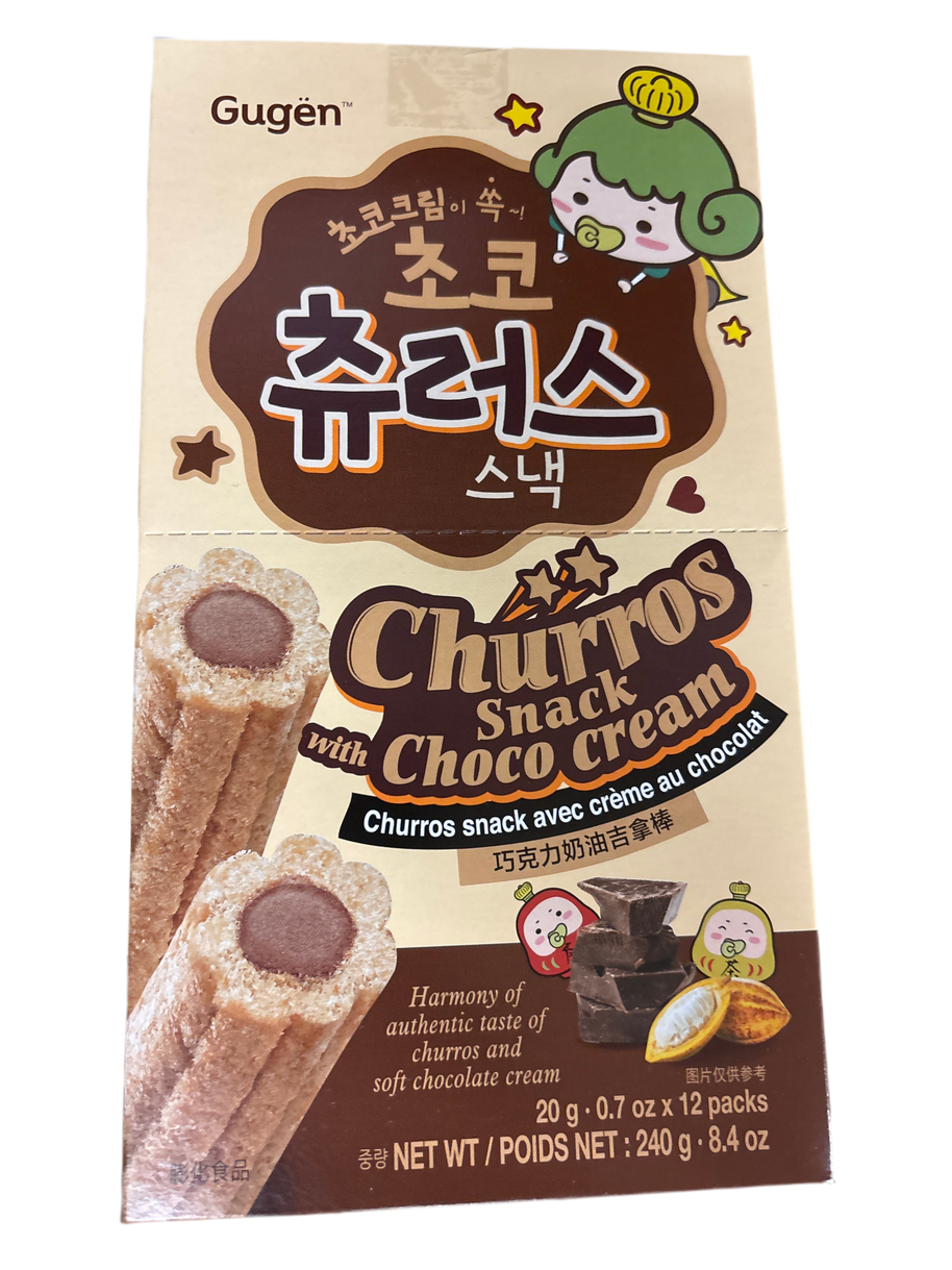 Collation Churros avec crème au chocolat 12pc