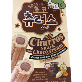 Collation Churros avec crème au chocolat 12pc