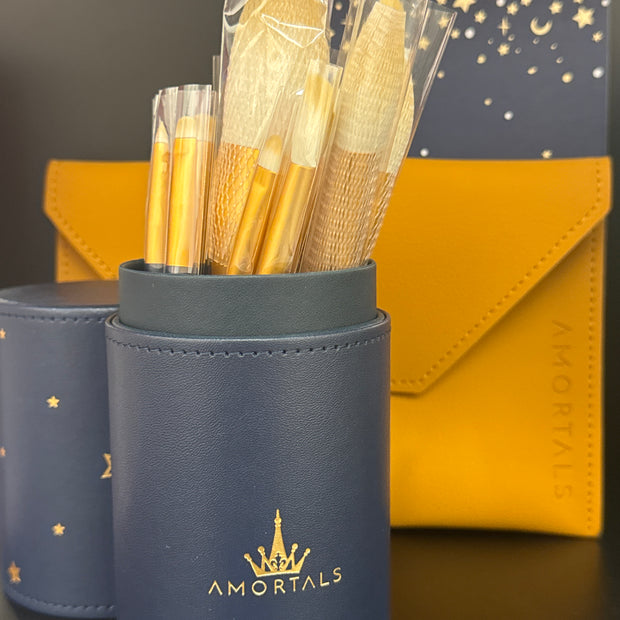 AMORTALS Star Beats Ensemble de pinceaux de maquillage avec sac 12pcs
