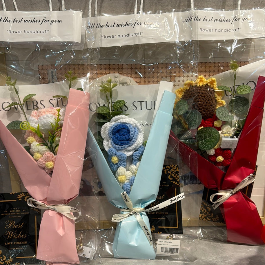 Fleur artisanale avec lumière
