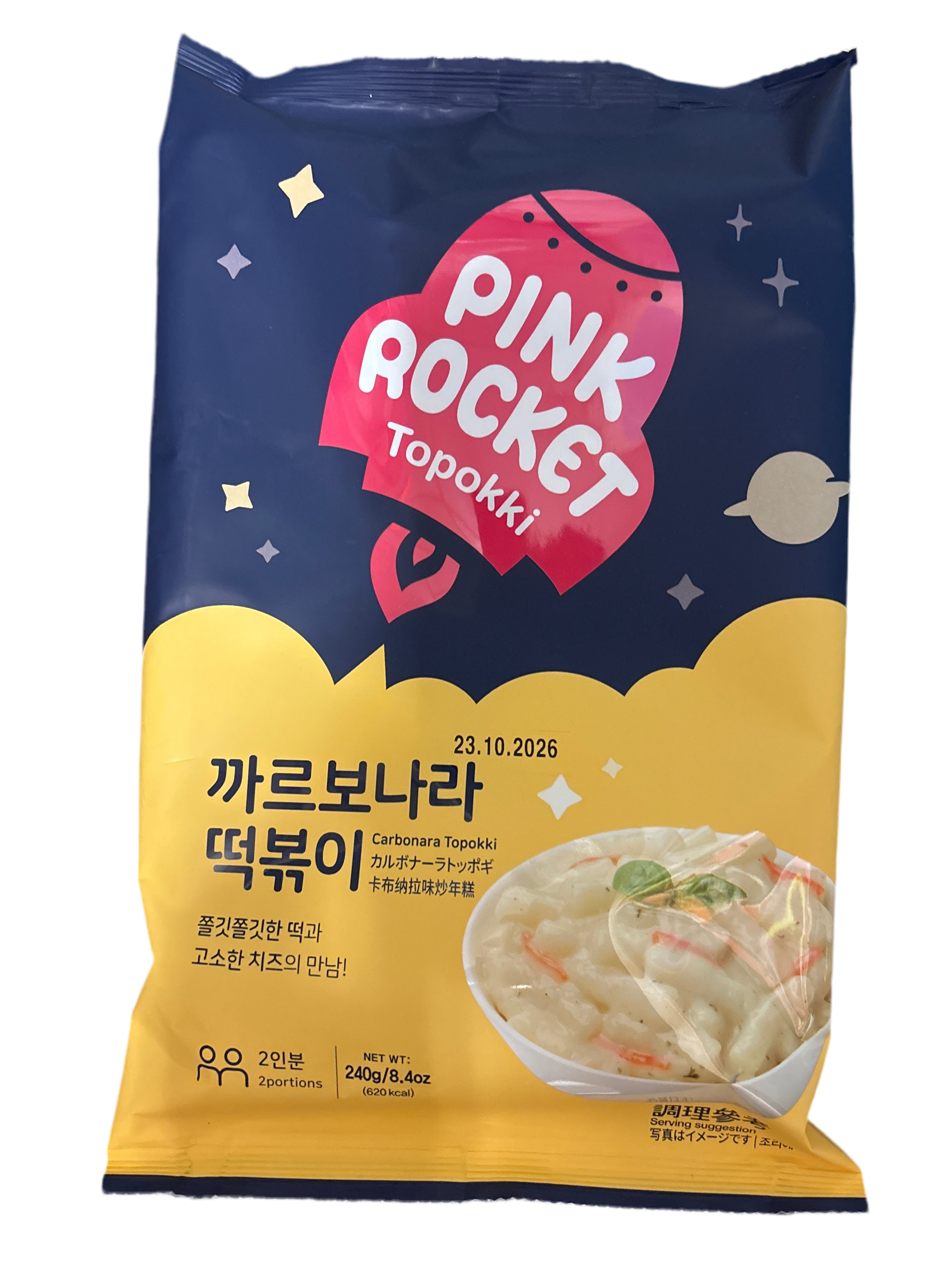 Topokki carbonara PINK ROCKET 240g