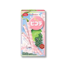 Bâtonnets au Sakura et Matcha YBC 樱花抹茶味威化蛋卷