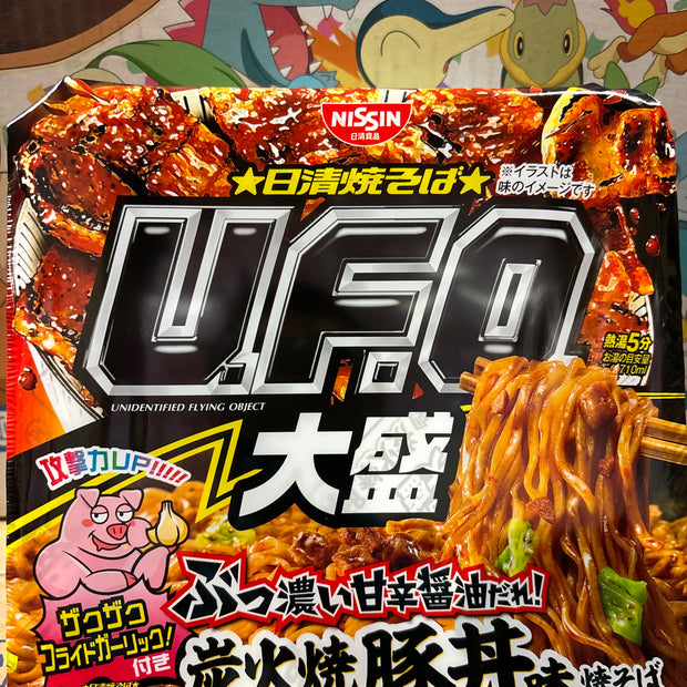 Nouilles Yakisoba UFO porc grillé à la sauce soja NISSIN 151g