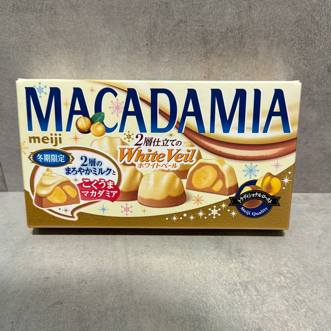 Chocolat blanc MACADAMIA Meiji Edition Limité 64g