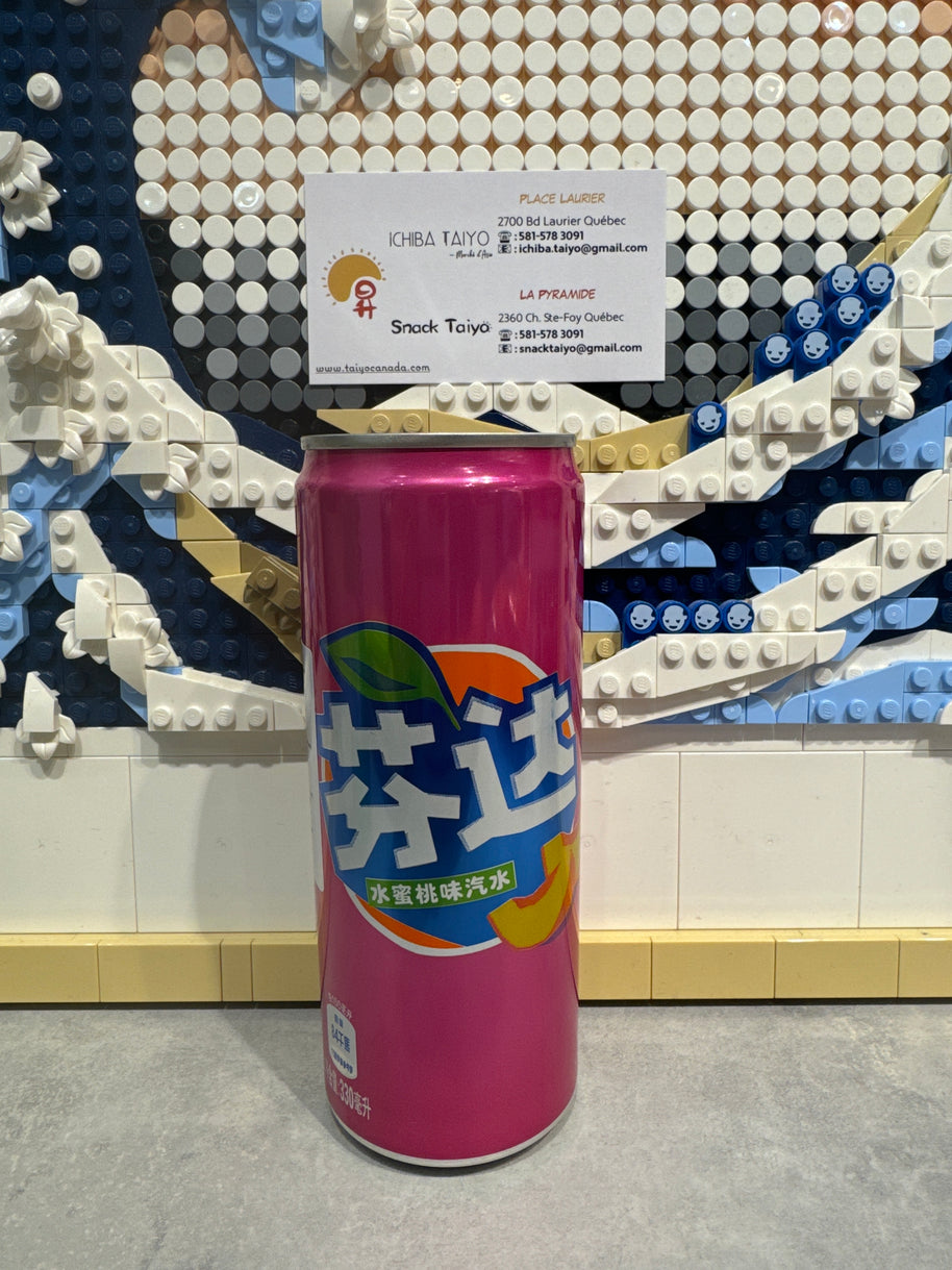 FANTA saveur de pêche 芬达 水蜜桃味汽水 330ml
