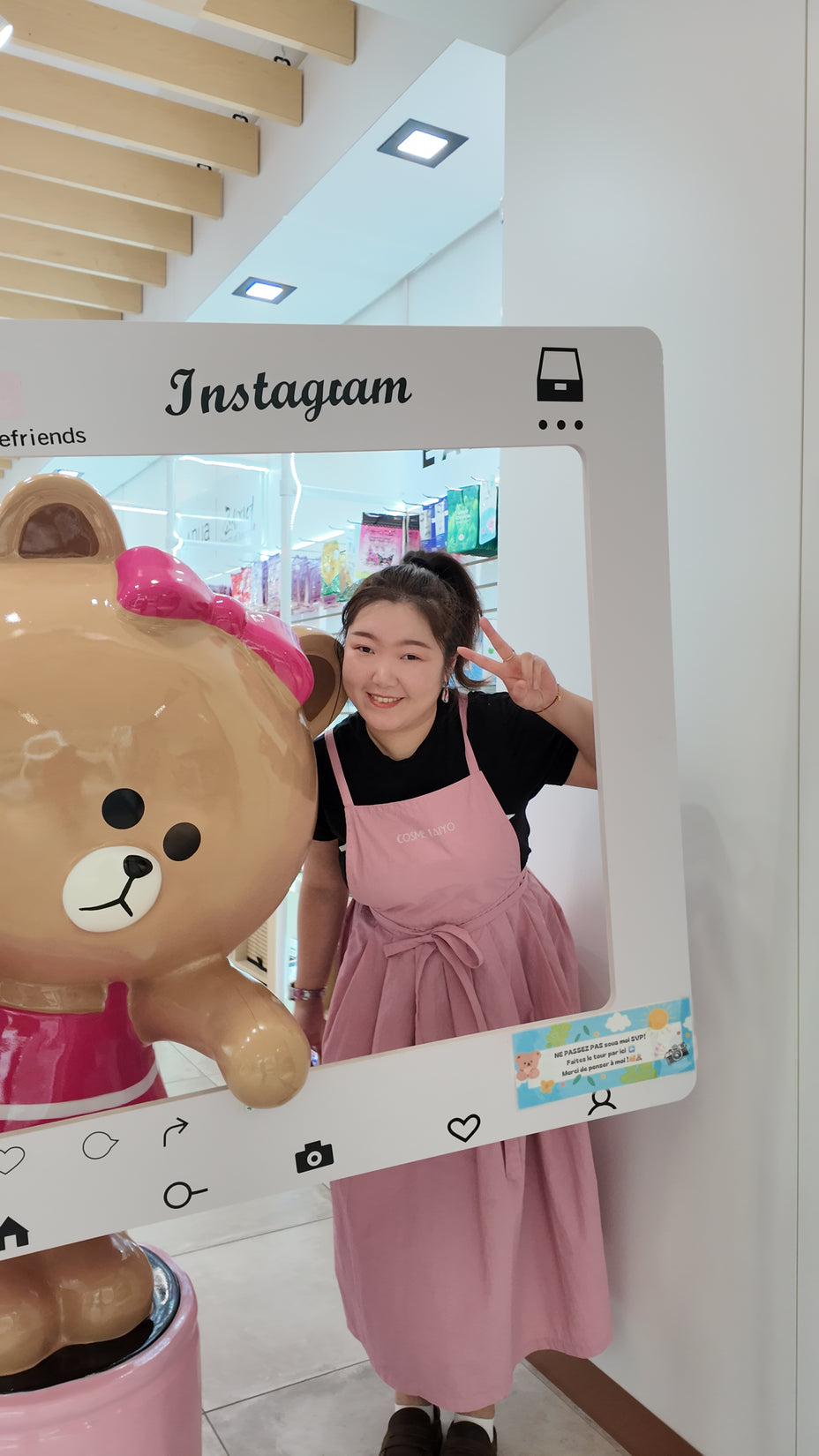 Aiko avec Cosme Taiyo ours