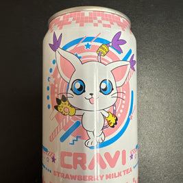Thé au lait à la fraise