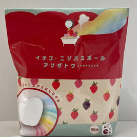 HONYARADOH Rainbow Bath Ball Strawberry