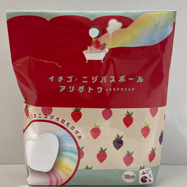 HONYARADOH Rainbow Bath Ball Strawberry