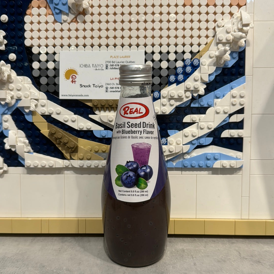 Boisson aux graines de basilic (saveur bleuet) 290mL