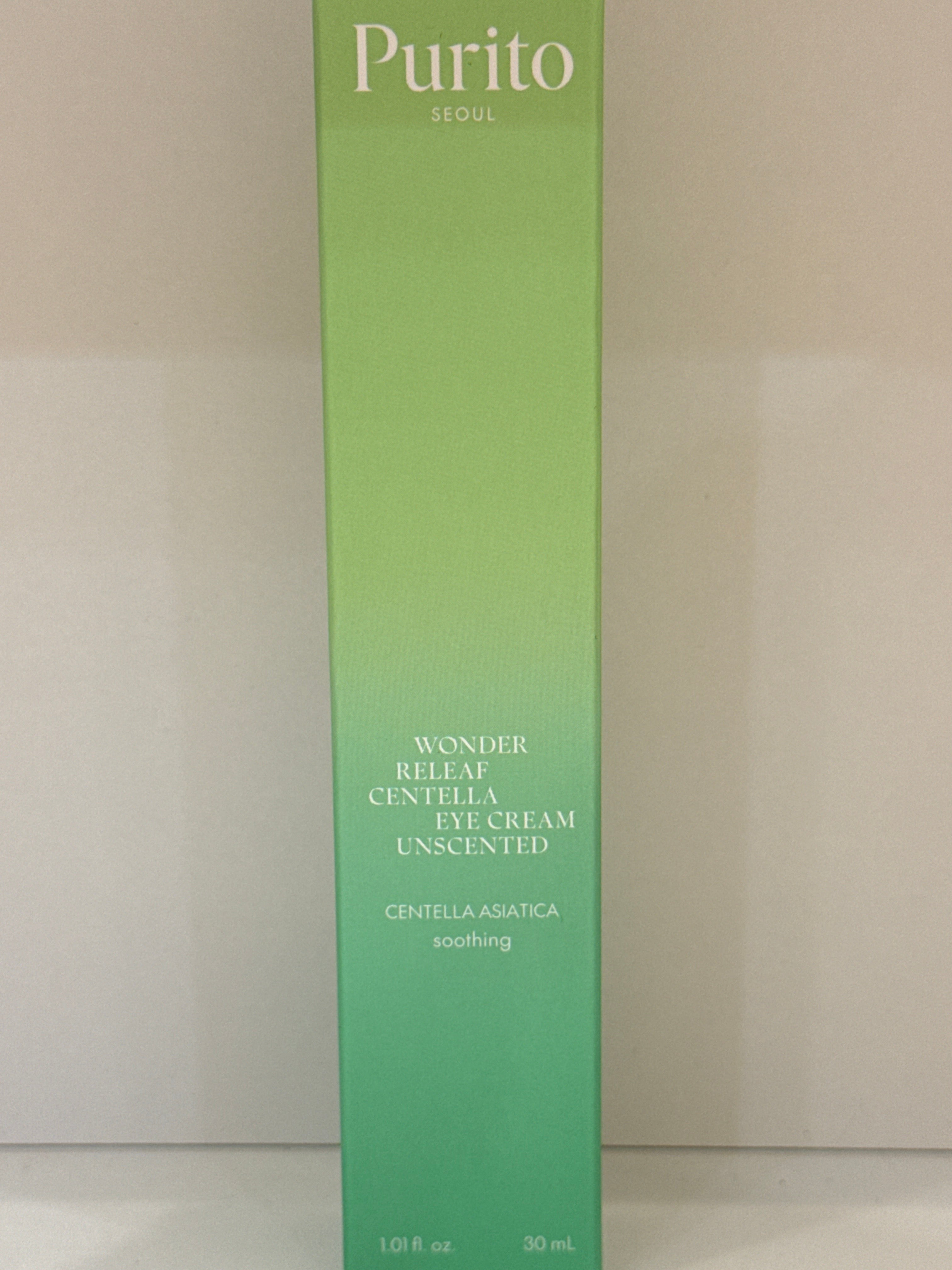 PURITO Wonder Releaf Centella Crème pour les yeux non parfumée 30ml