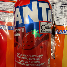 FANTA saveur de fraise 芬达草莓味汽水 355mL