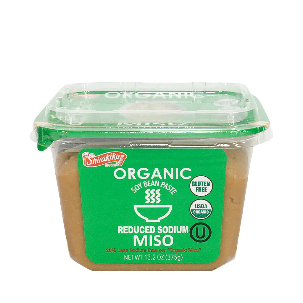 Pâte de soya Miso Biologique moins de sodium SHIRAKIKU 有机减盐味增375g