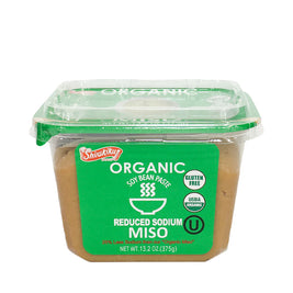 Pâte de soya Miso Biologique moins de sodium SHIRAKIKU 有机减盐味增375g