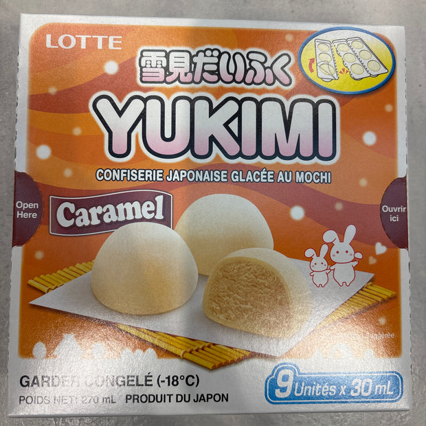 LOTTE YUKIMI mochi à la crème glacée (caramel)