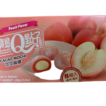 Cacao Mochi (saveur de pêche) 宝岛Q点子 水蜜桃味 80g