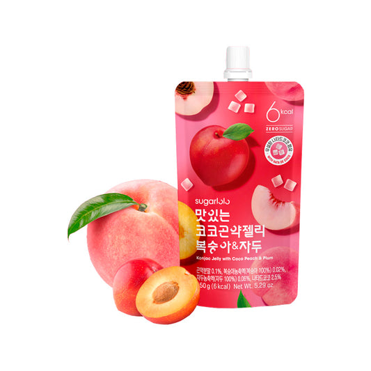 Jelly coréen (saveur pêche et prune) SUGARLOLO 150g