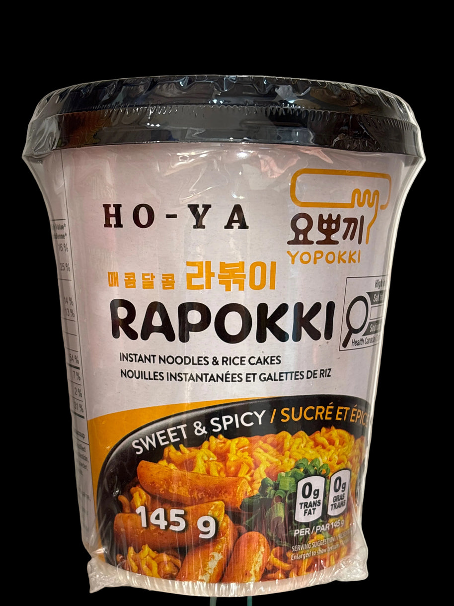 Gâteau de riz au Sucré et Épicé avec ramen RAPOKKI HO-YA 145g