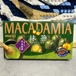 Chocolat MACADAMIA au matcha Meiji 64g