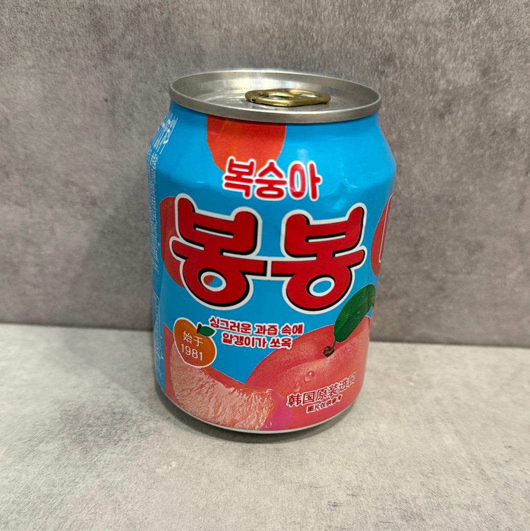 Boisson coréenne avec pulpe de pêche 韩国桃子饮料238mL