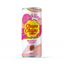 Boisson pétillante ChupaChups à la fraise et crème