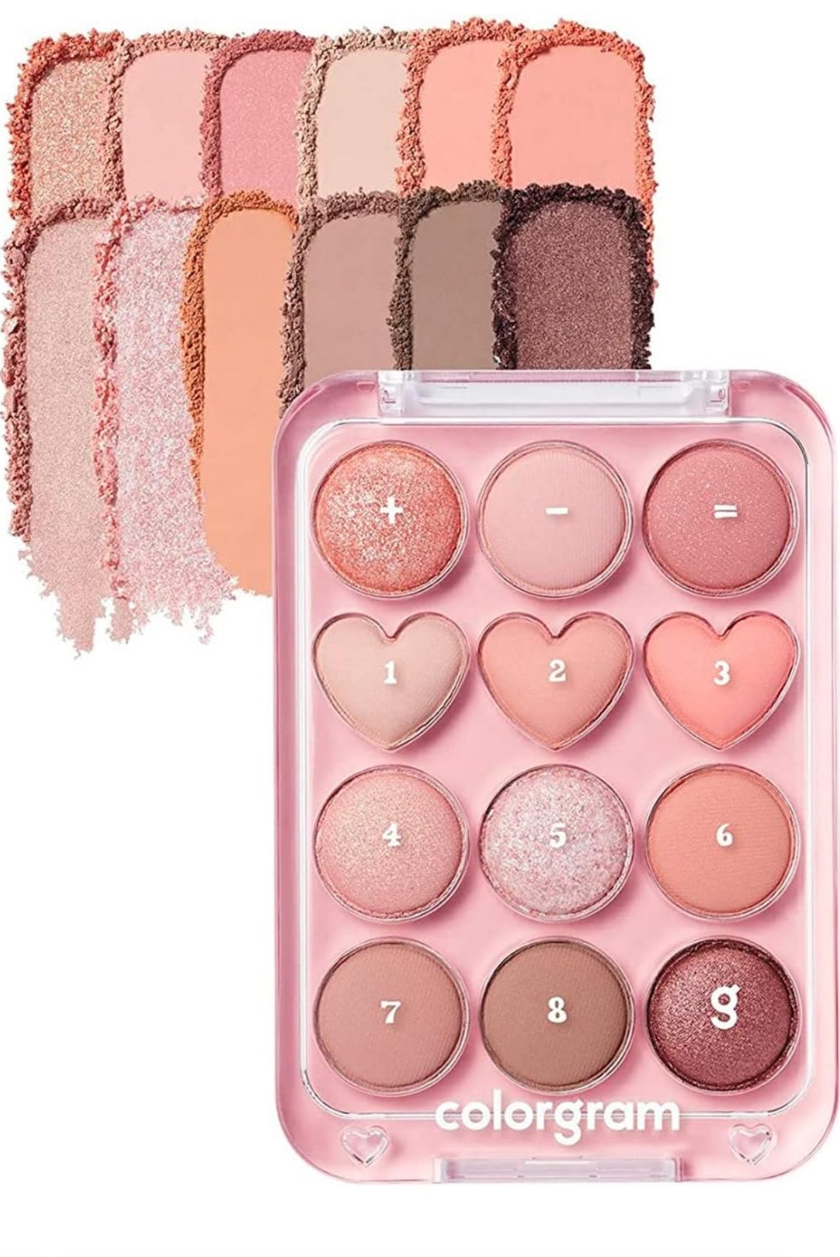 Palette de fards à paupières COLORGRAM Pin Point 01 Pêche & Corail