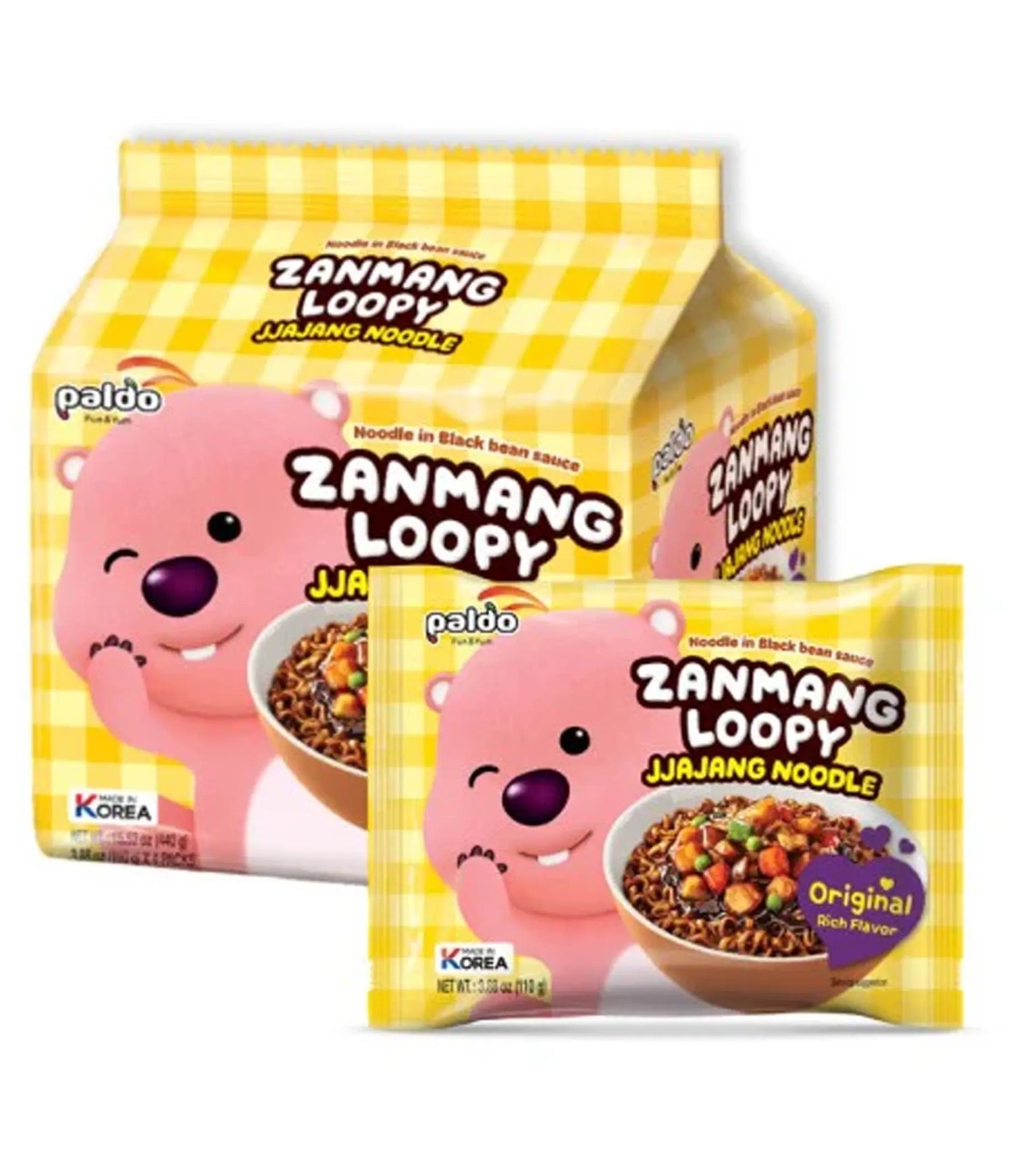 Nouille Jjajang PALDO Zanmang Loopy 110g
