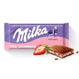 Milka à la fraise 100g