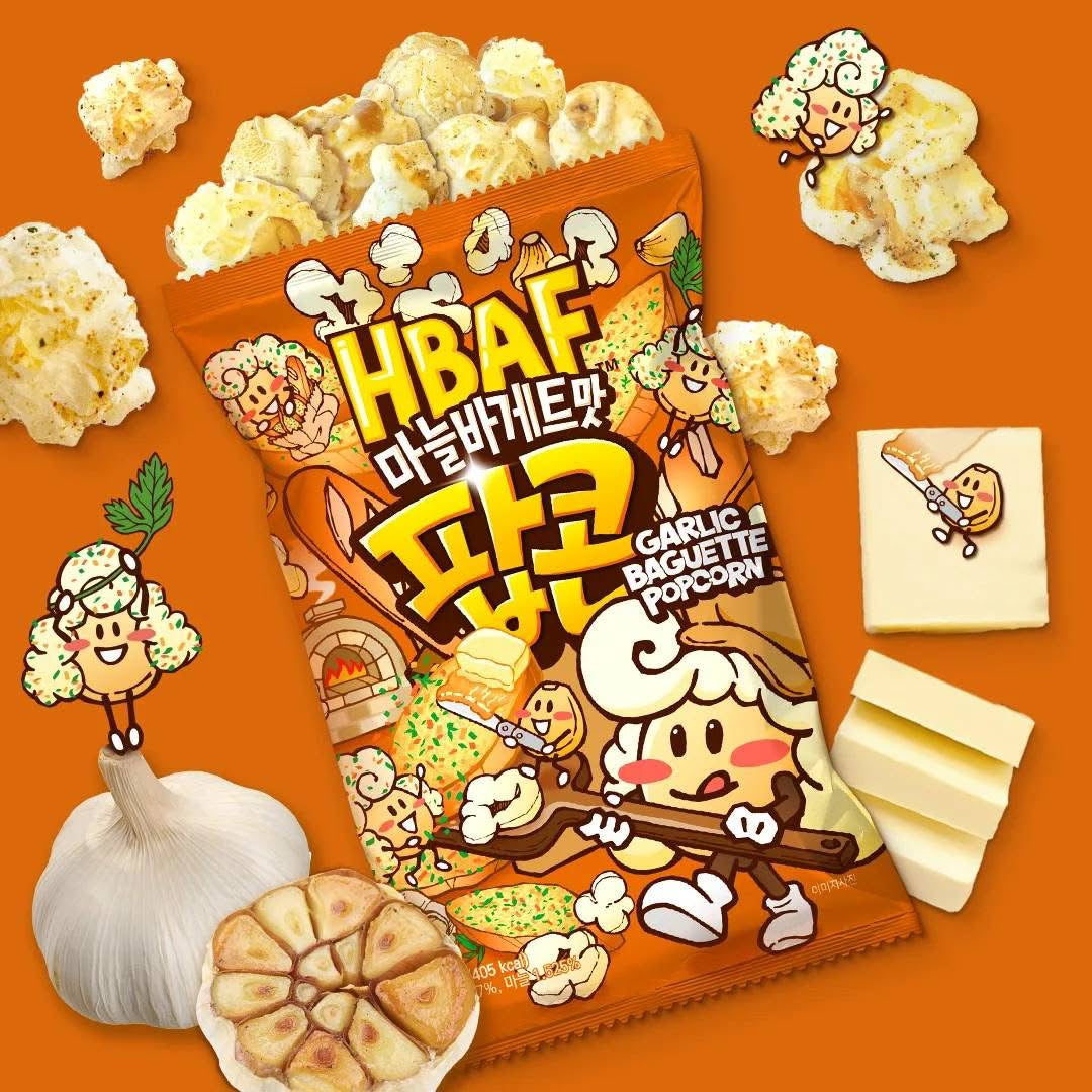 Popcorn saveur Baguette à l’ail HBAF