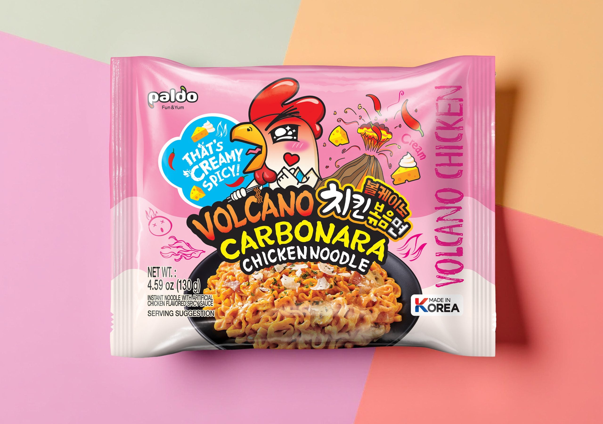 Volcano Carbonara Chicken Noodle PALDO 130g