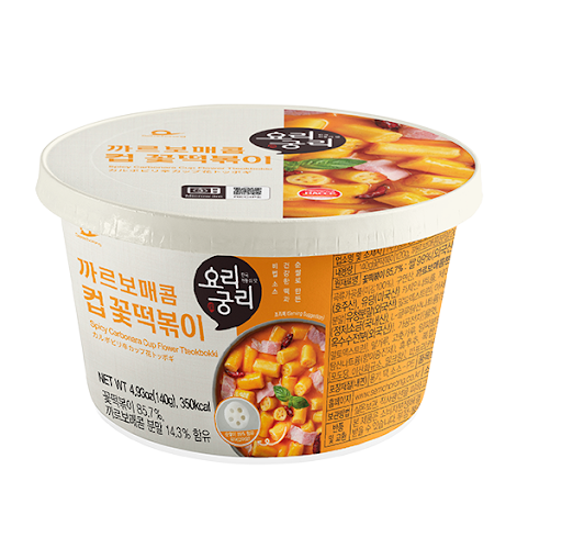 Spicy Carbonara Cup Flower Tteokbokki