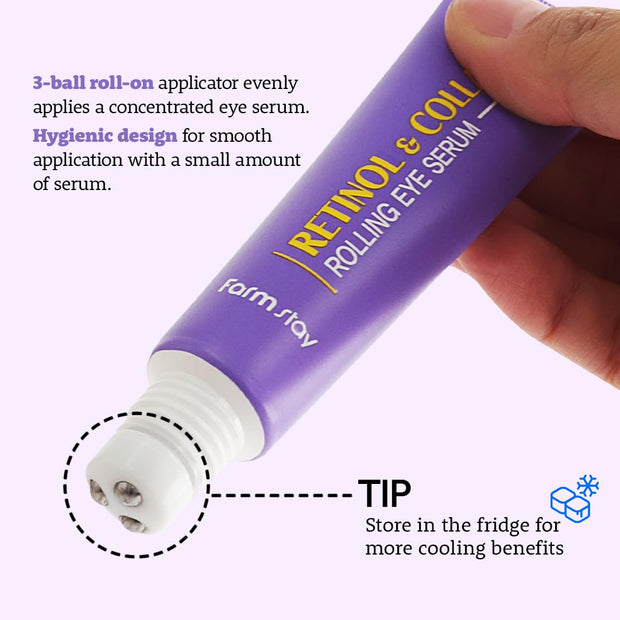Sérum pour les yeux Retinol et Collagène FARMSTAY