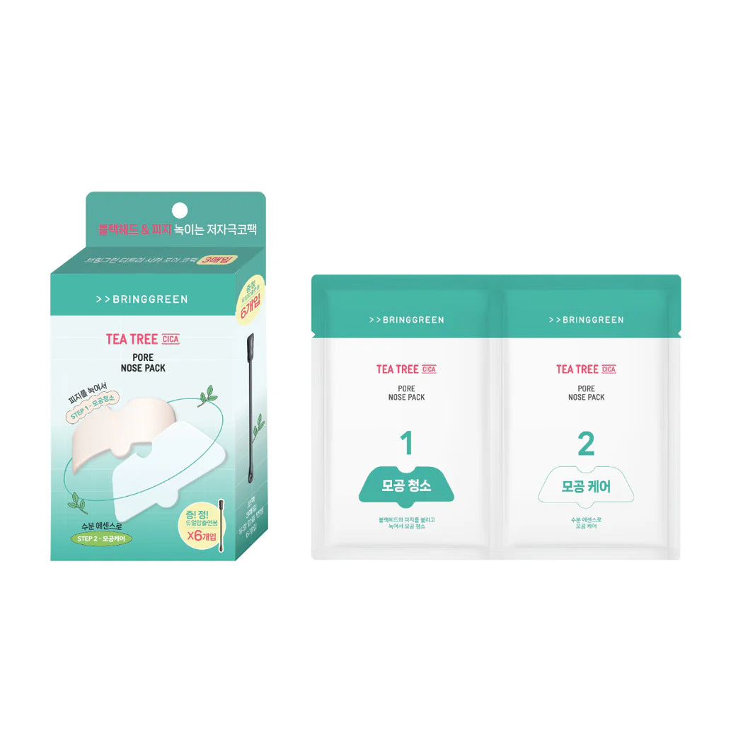 BRINGGREEN Tea Tree Cica Pore Nose Pack