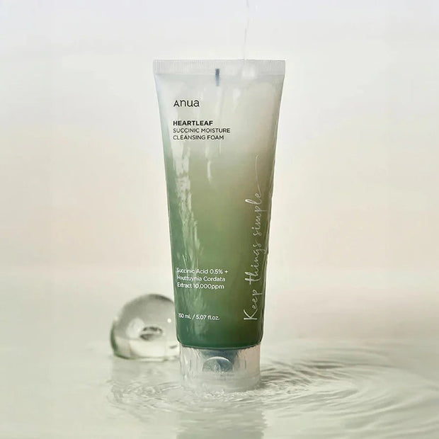 ANUA Mousse nettoyante hydratante Heartleaf Succinic 150 ml