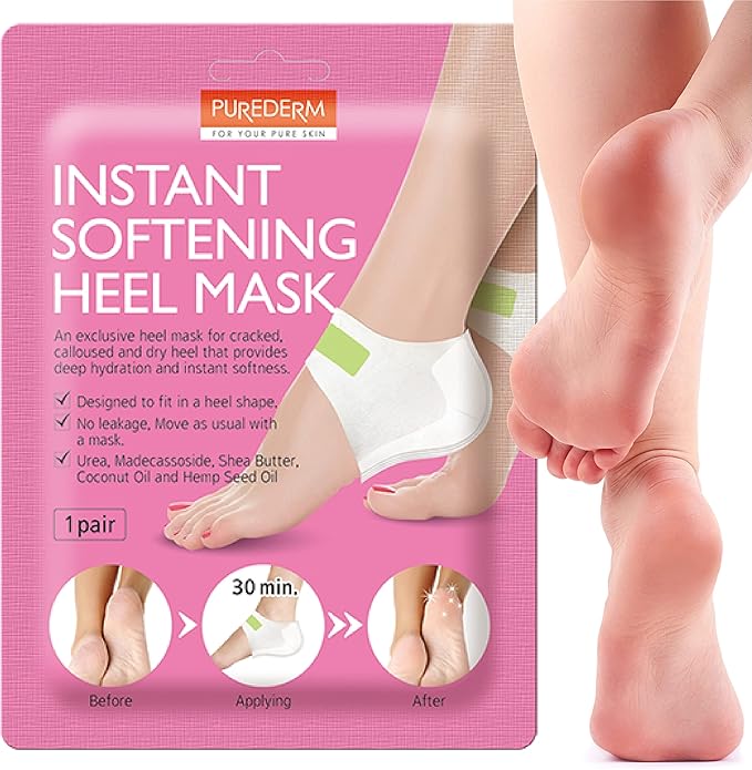PUREDERM Instant Softening Heel Mask 1 Pair