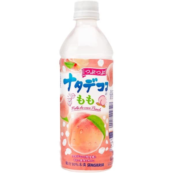 Jus à la pêche avec Nata de coco SANGARIA 500mL