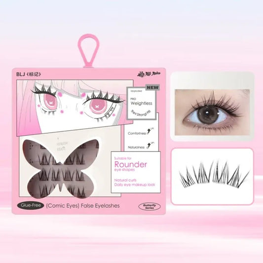 BLJ Comic Eyes Glue-free False Eyelashes HD01 Rose Cupid