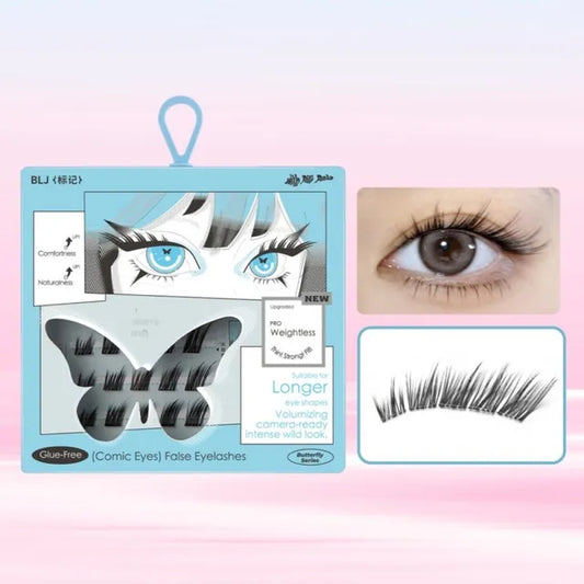 BLJ Comic Eyes Glue-free False Eyelashes HD04 Miss Wavy