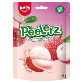 Bonbons mous pelable saveur litchee Peelerz AMOS 65g-