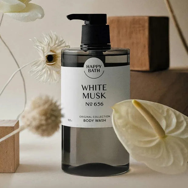 HAPPY BATH-Nettoyant pour le corps au musc blanc 910g
