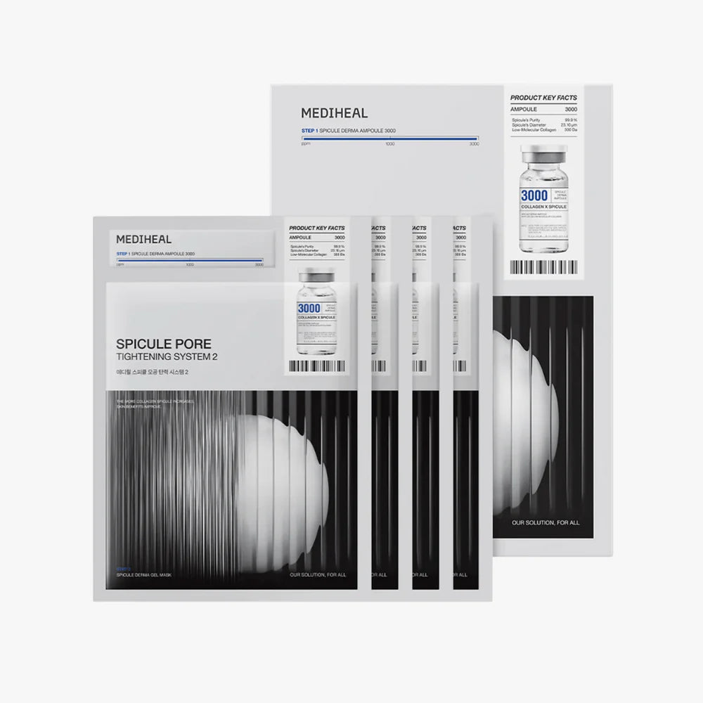 MEDIHEAL !! Spicule Pore Tightening System 2 Mask 3000 ppm (1)