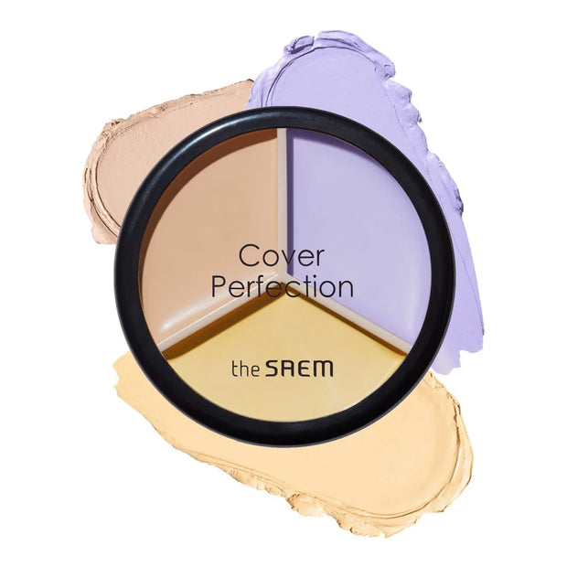 THE SAEM Cover Perfection Triple Pot Concealer 04 Tone Up Beige