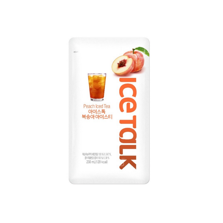 BOISSON DE POCHETTE de thé glacé à la pêche IceTalk