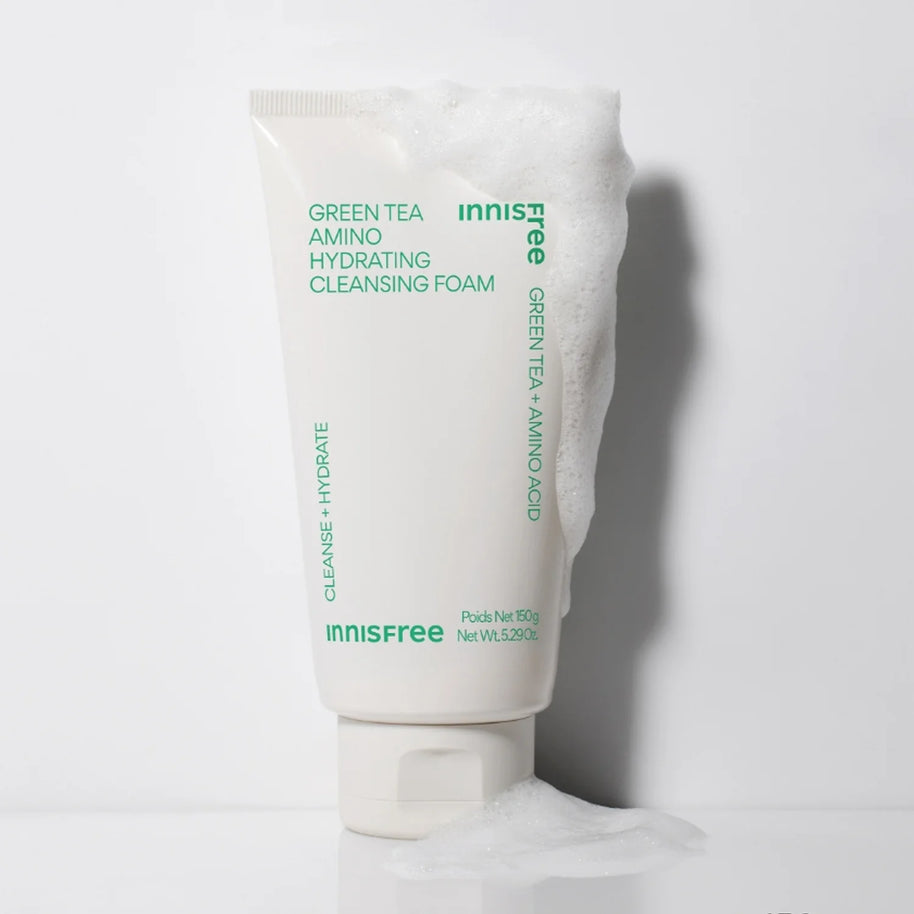 INNISFREE Mousse nettoyante hydratante amino au thé vert