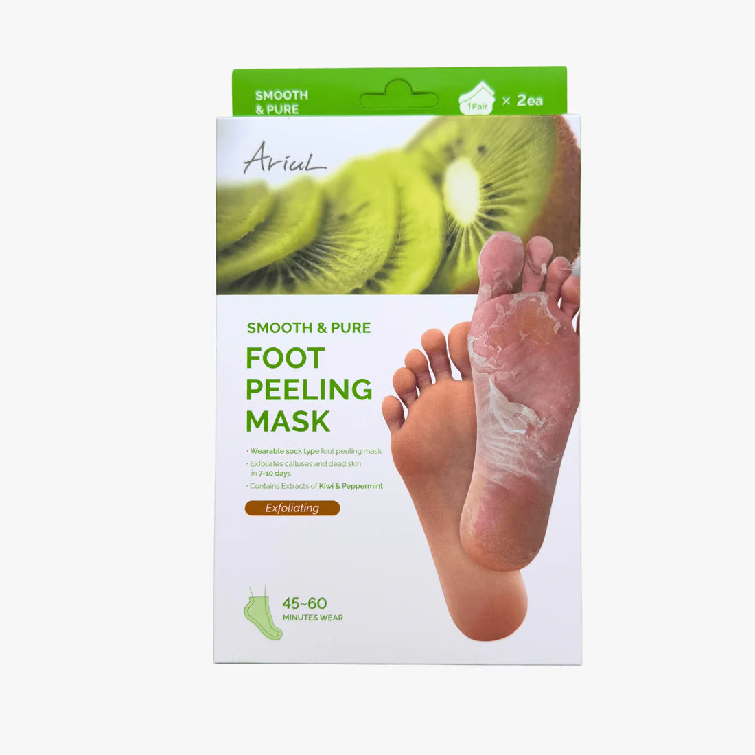 ARIUL Masque exfoliant lisse et pur adoucissant pour les pieds